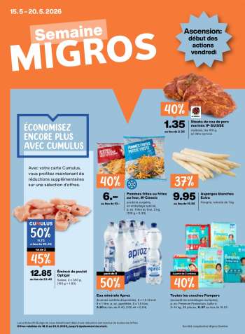 Volantino Migros - 15.5.2026 - 20.5.2026.