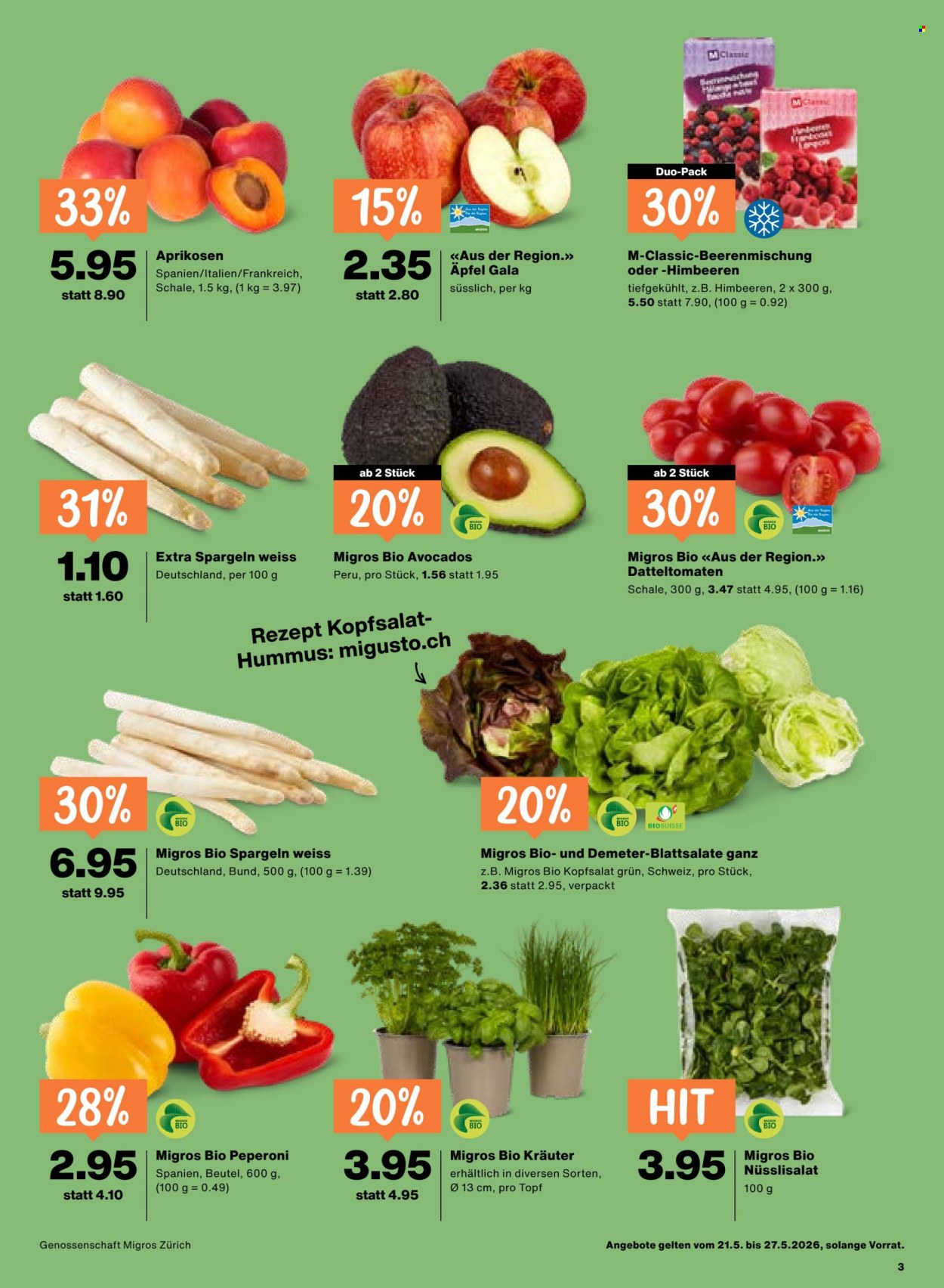 Prospekt Migros - 21.5.2026 - 27.5.2026. Seite 3