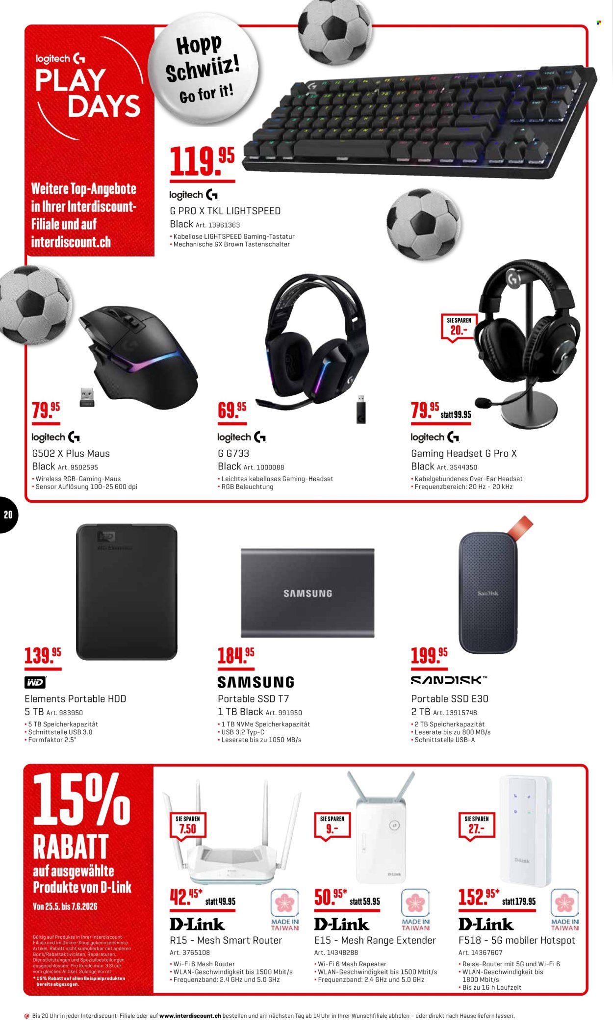 Prospekt Interdiscount - 25.5.2026 - 7.6.2026. Seite 20