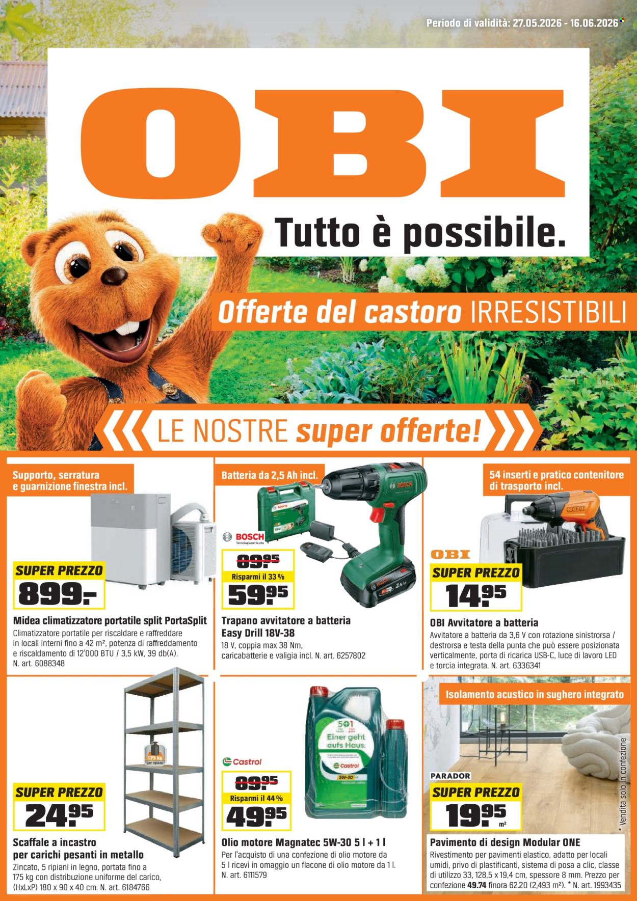 Prospekt OBI - 27.5.2026 - 16.6.2026. Seite 1