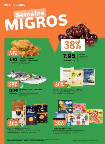 Prospekte Migros - 28.5.2026 - 3.6.2026.