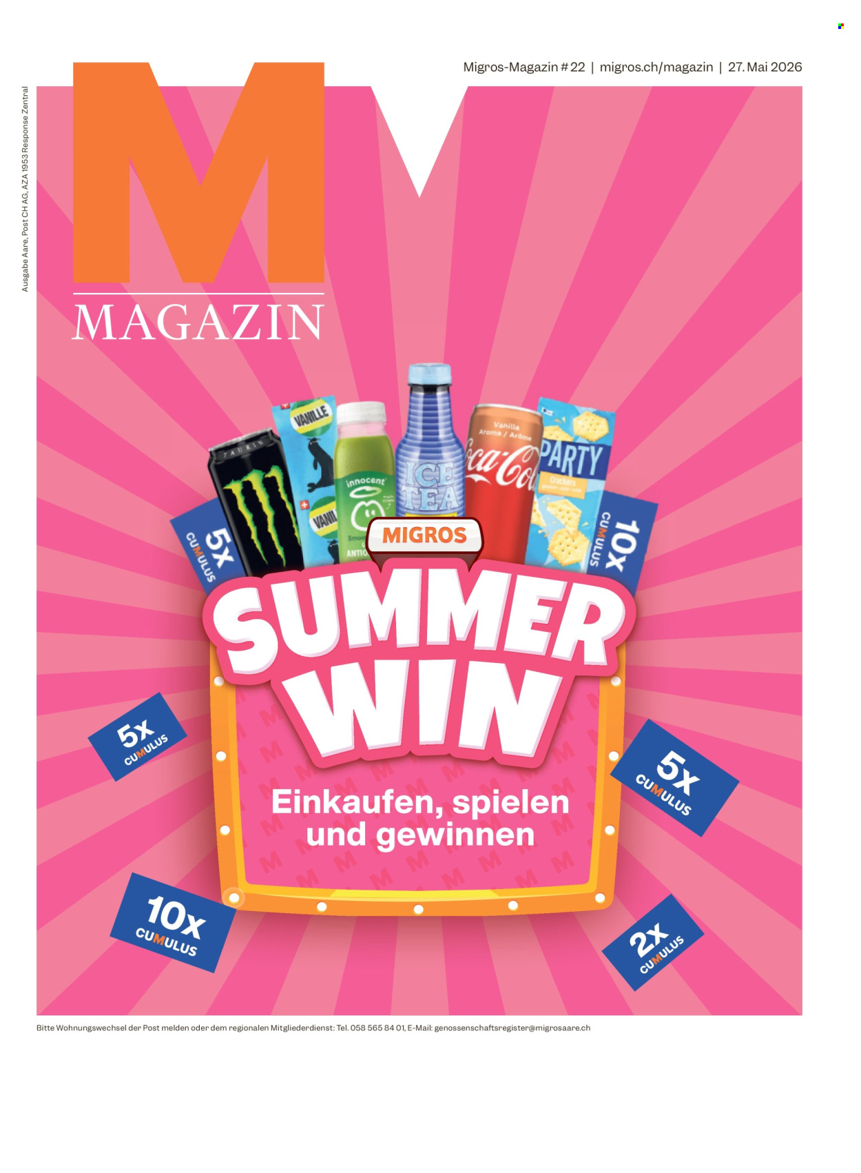 Prospekt Migros - 27.5.2026 - 3.6.2026. Seite 1