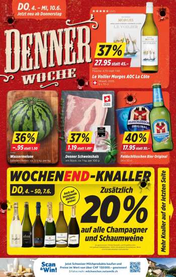 Prospekte Denner - 4.6.2026 - 10.6.2026.