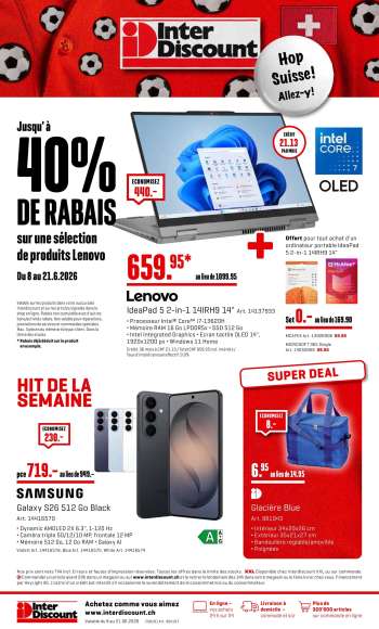 Volantino Interdiscount - 8.6.2026 - 21.6.2026.