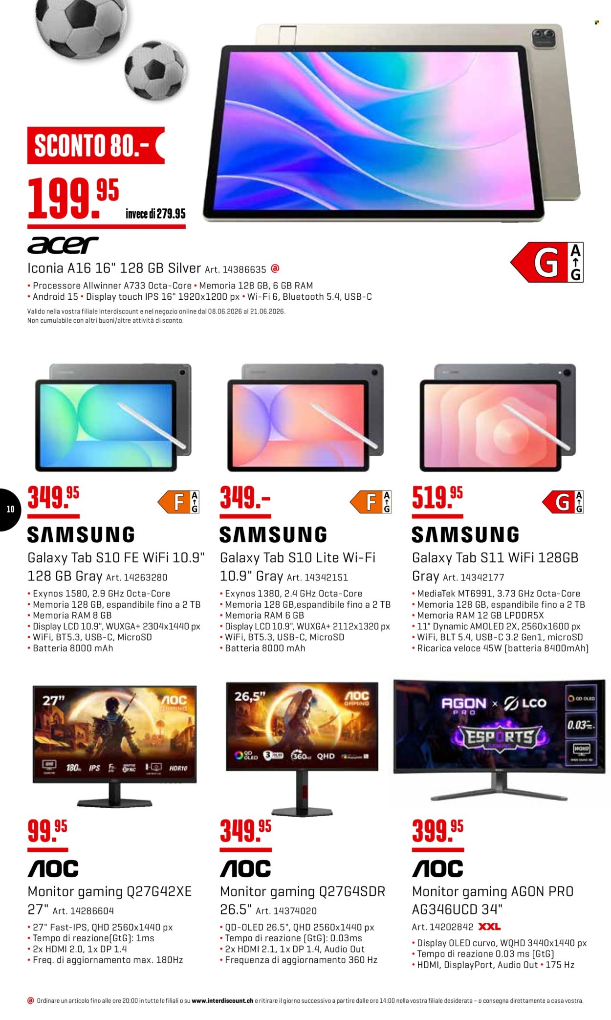 Prospekt Interdiscount - 8.6.2026 - 21.6.2026. Seite 10