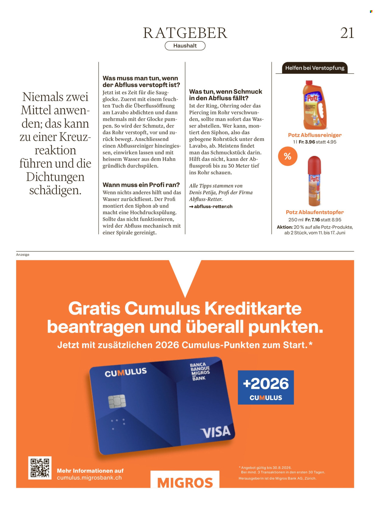 Volantino Migros - 10.6.2026 - 17.6.2026. Pagina 21