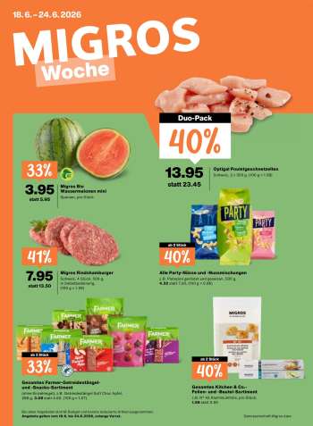 Catalogue Migros - 18.6.2026 - 24.6.2026.