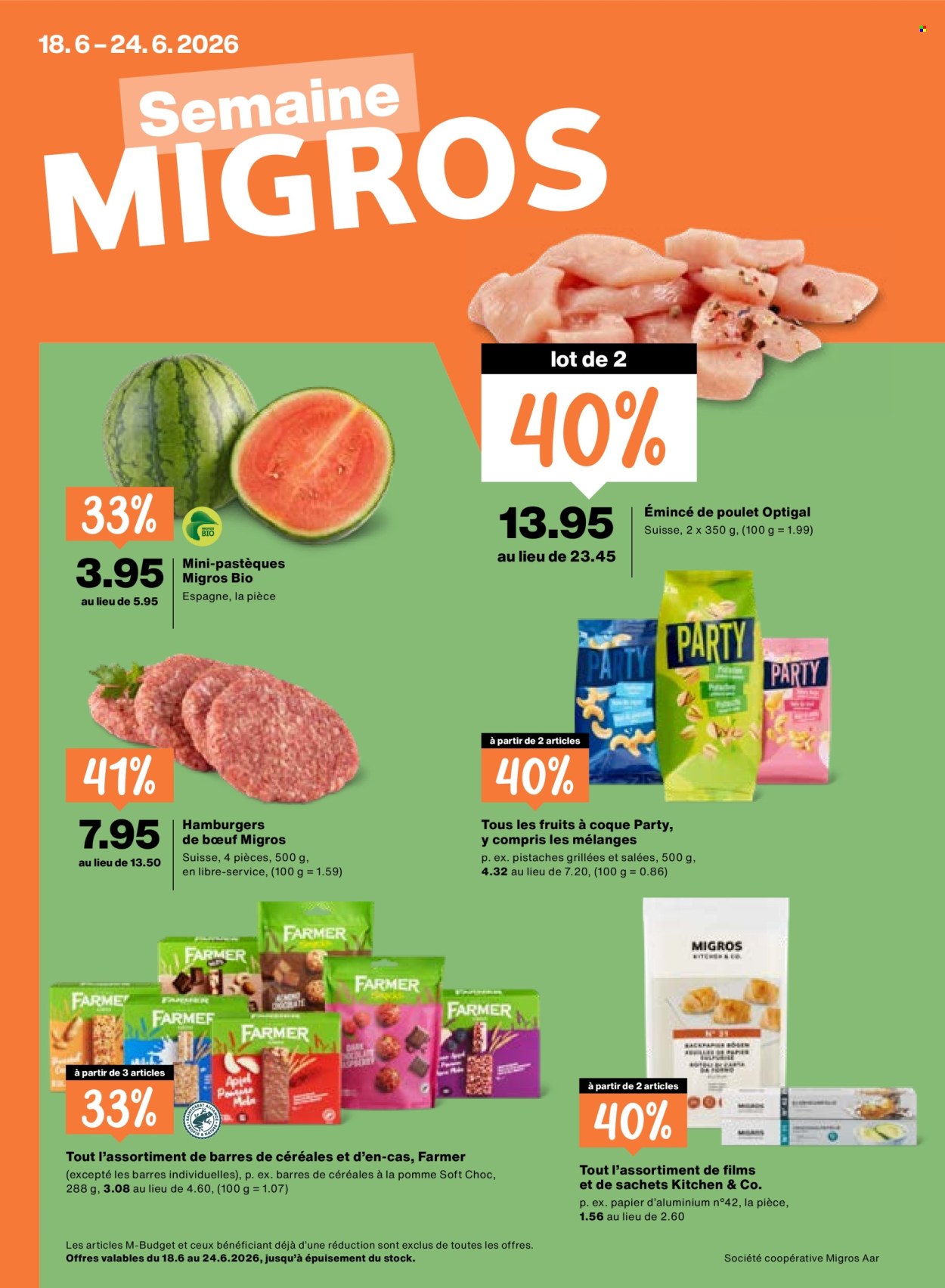 Volantino Migros - 18.6.2026 - 24.6.2026. Pagina 1