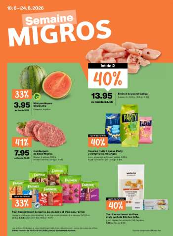 Volantino Migros - 18.6.2026 - 24.6.2026.