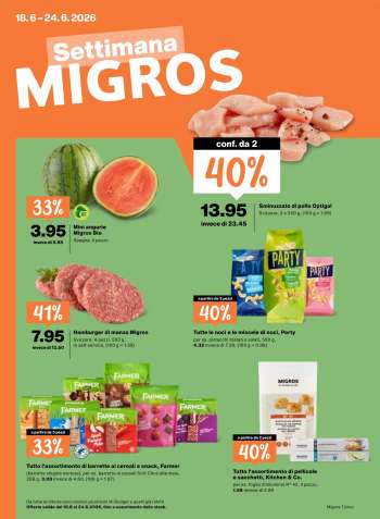 Volantino Migros - 18.6.2026 - 24.6.2026.