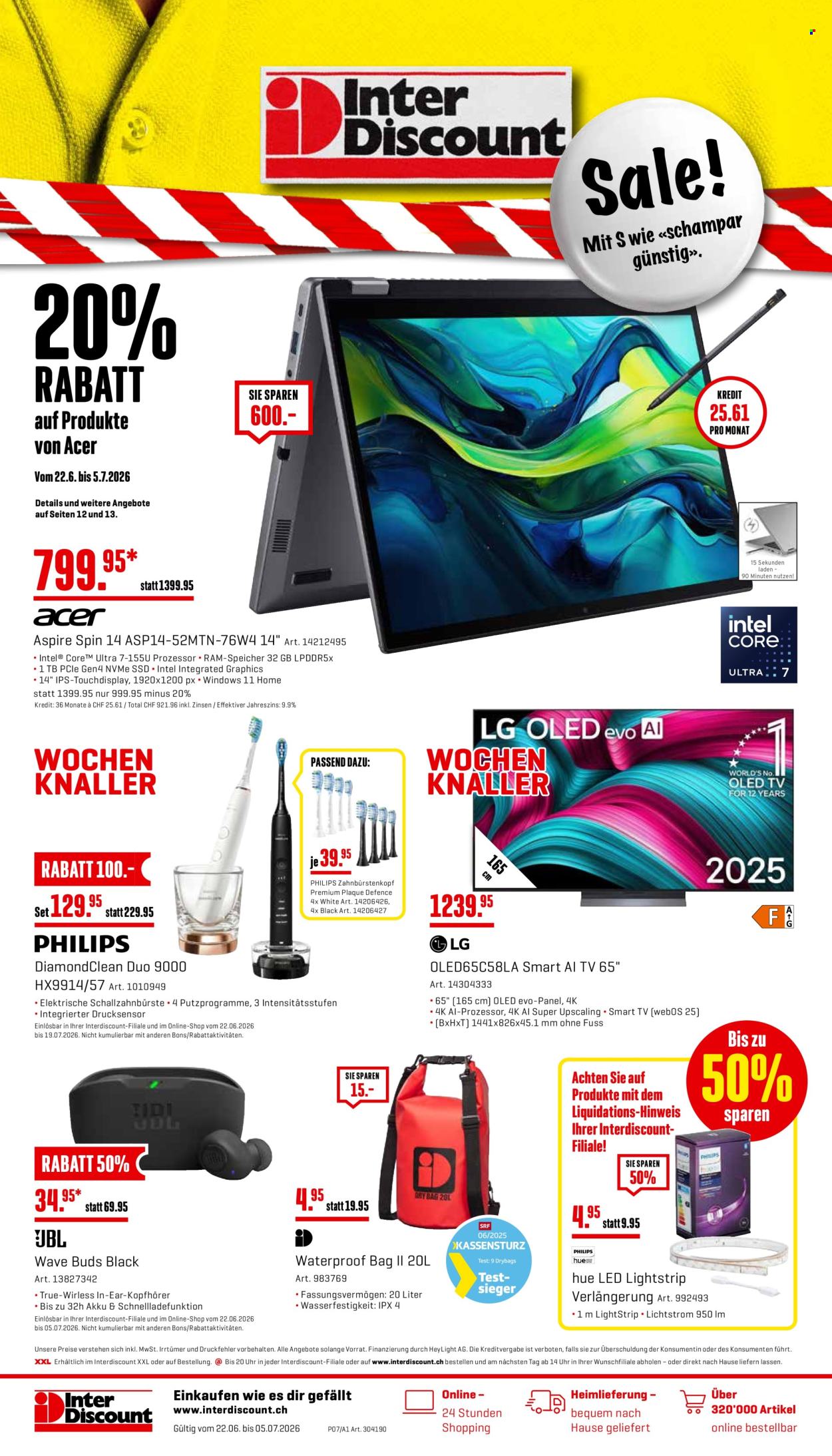 Catalogue Interdiscount - 22.6.2026 - 5.7.2026. Page 1