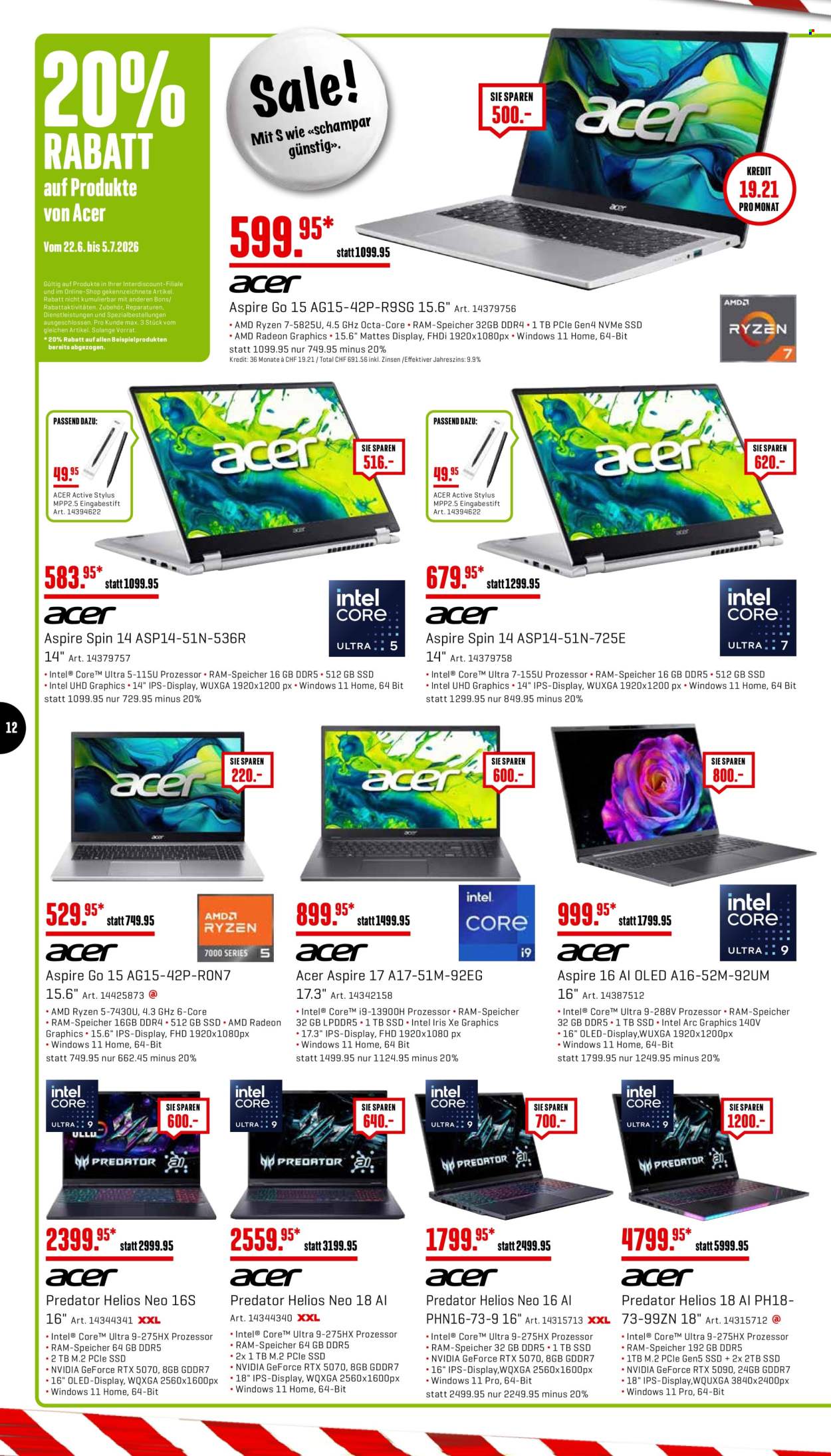 Catalogue Interdiscount - 22.6.2026 - 5.7.2026. Page 12