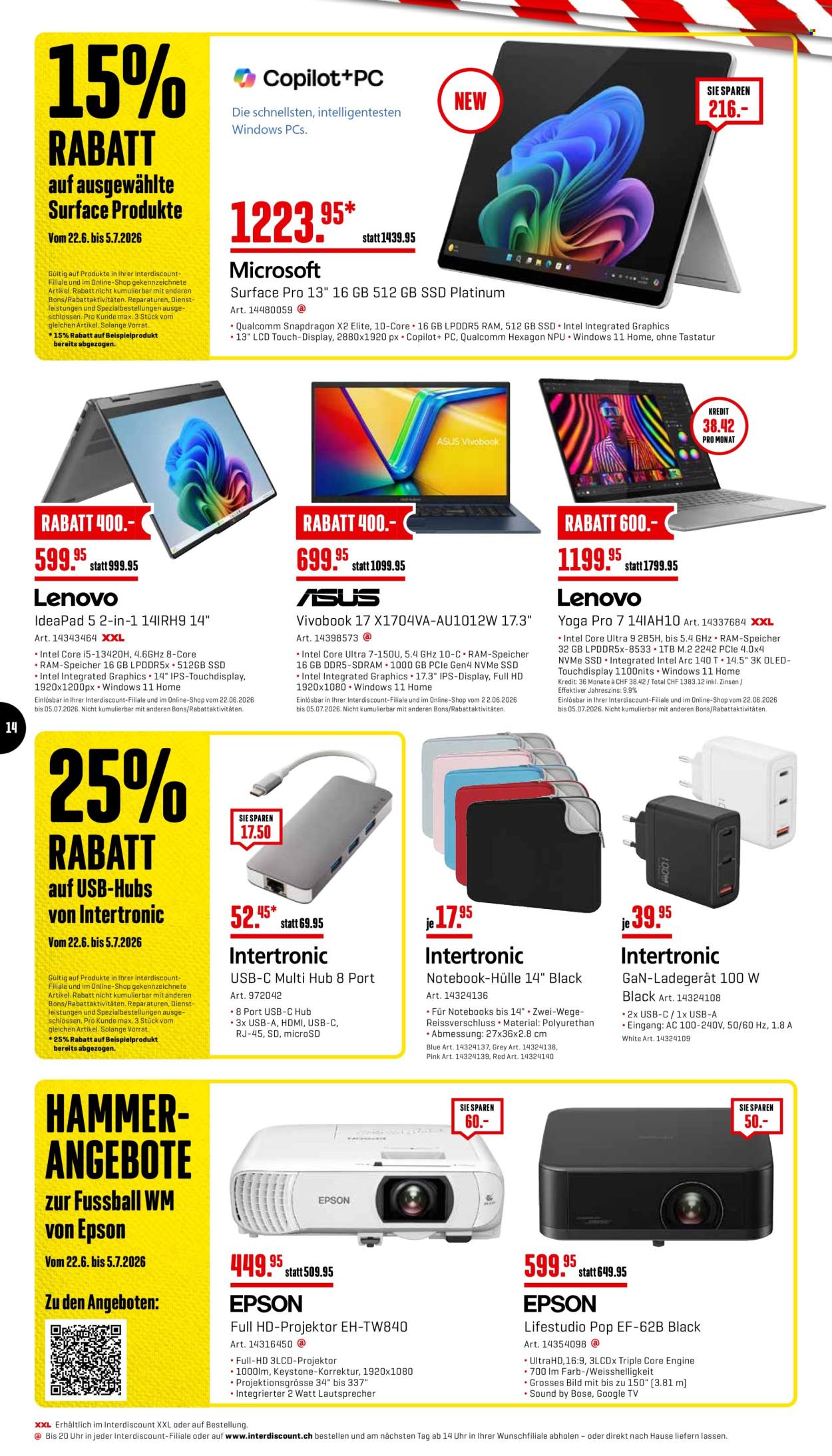 Catalogue Interdiscount - 22.6.2026 - 5.7.2026. Page 14