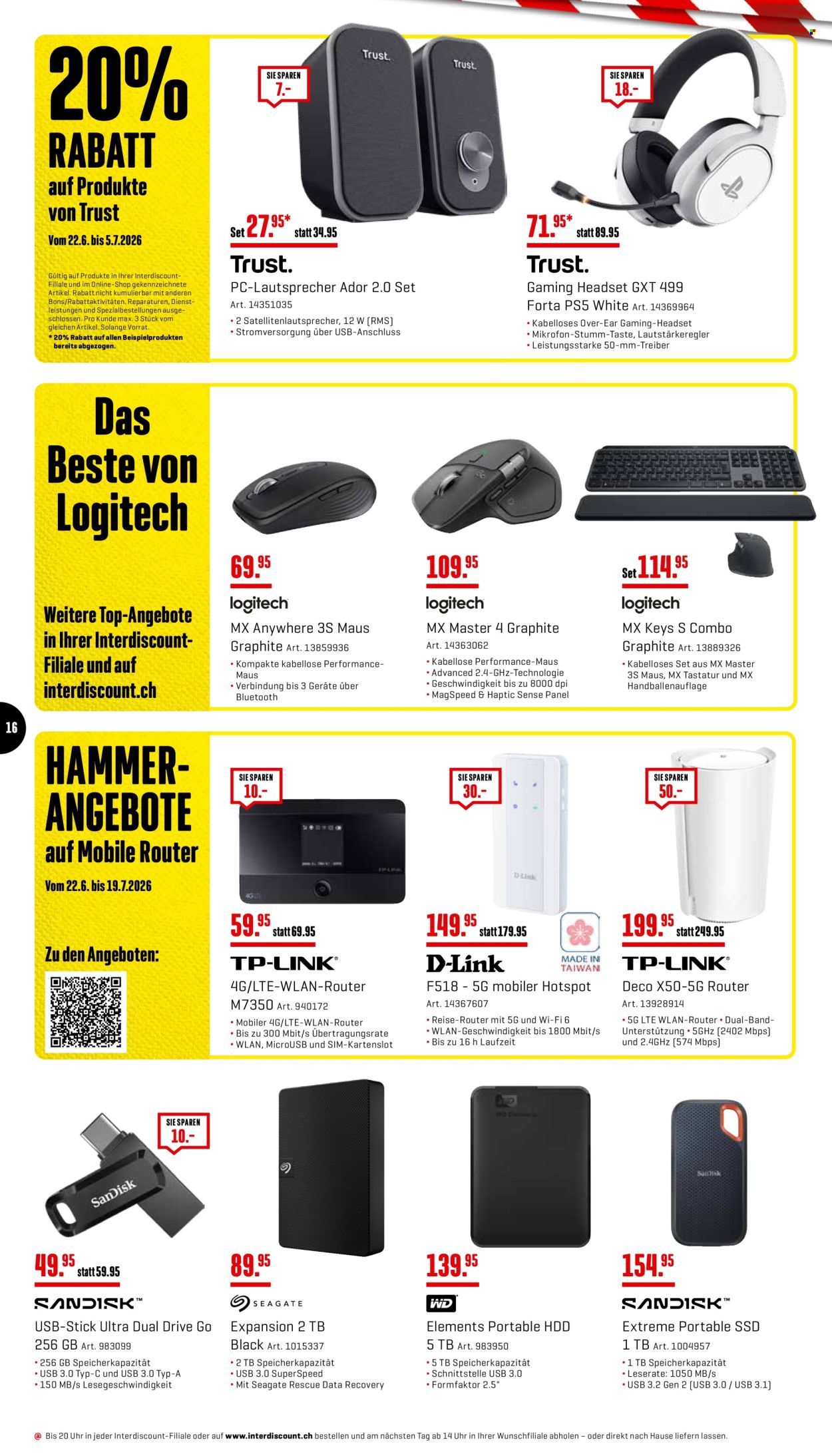 Catalogue Interdiscount - 22.6.2026 - 5.7.2026. Page 16