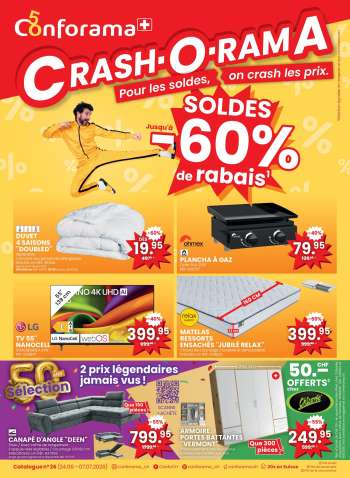 Catalogue Conforama - 24.6.2026 - 7.7.2026.