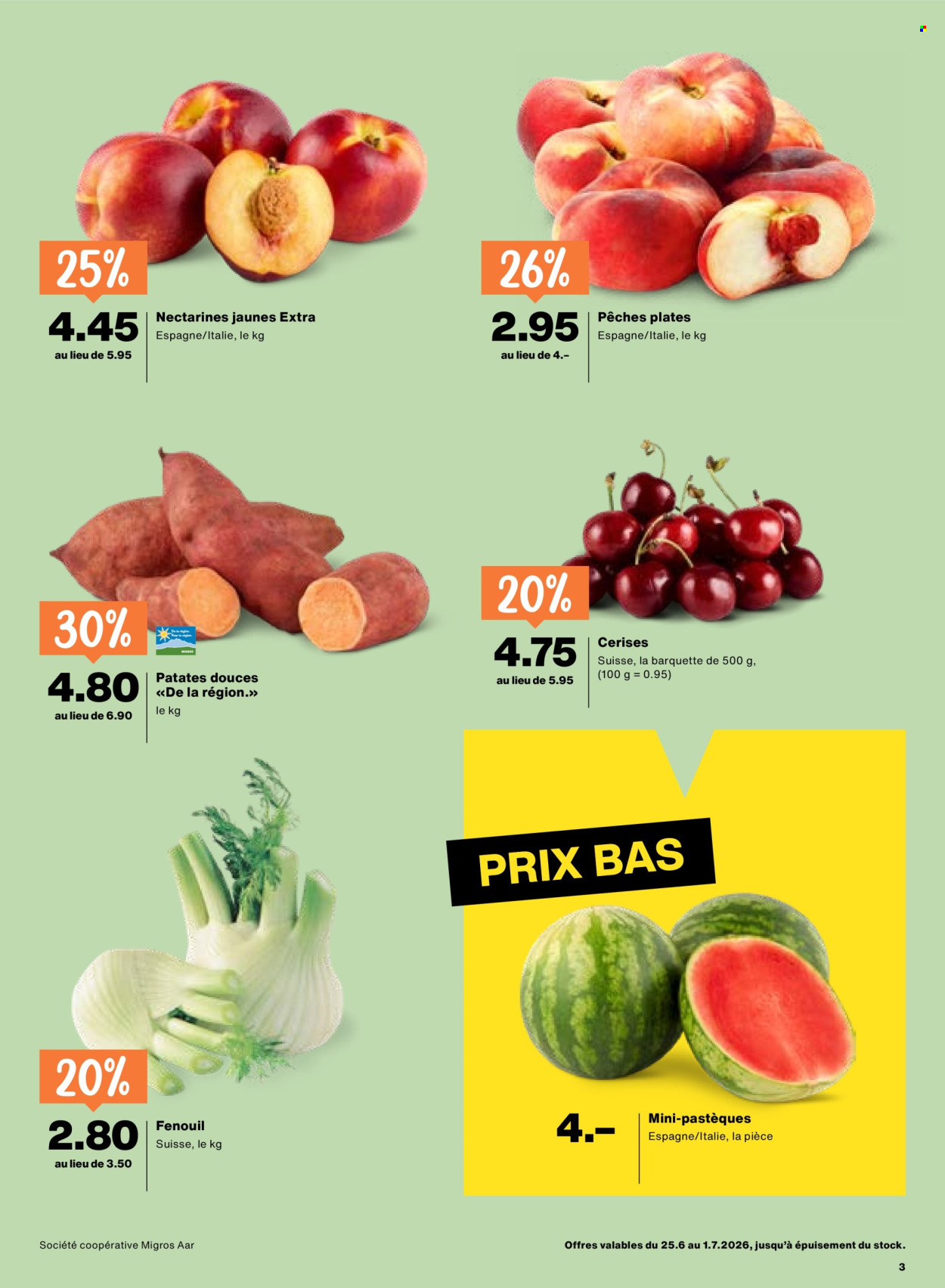 Volantino Migros - 25.6.2026 - 1.7.2026. Pagina 3