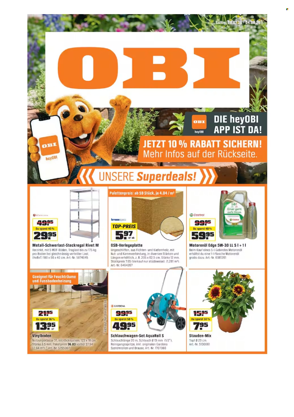 Catalogue OBI - 8.7.2026 - 4.8.2026. Page 1