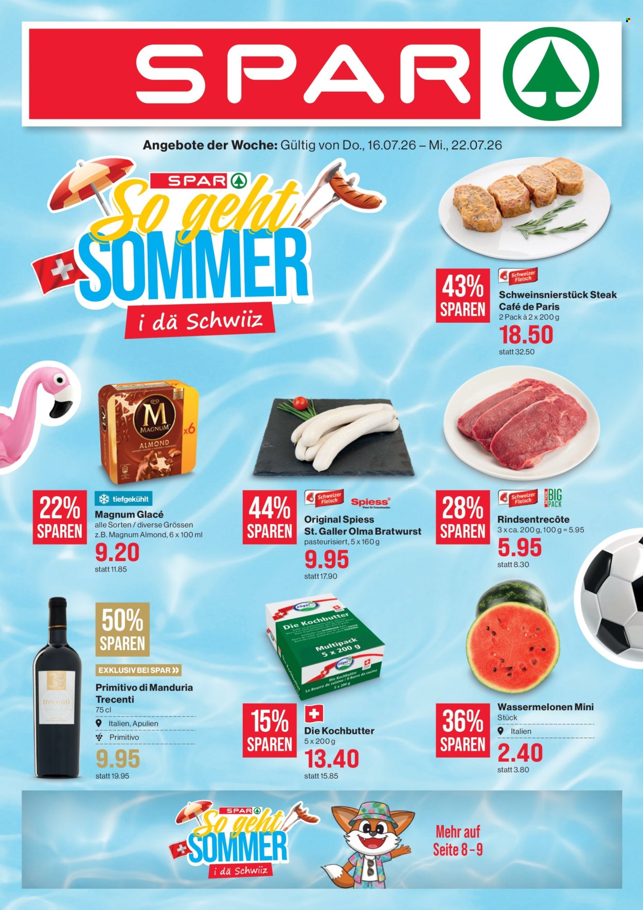 Volantino SPAR - 16.7.2026 - 22.7.2026. Pagina 1