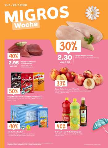 Prospekte Migros - 16.7.2026 - 22.7.2026.