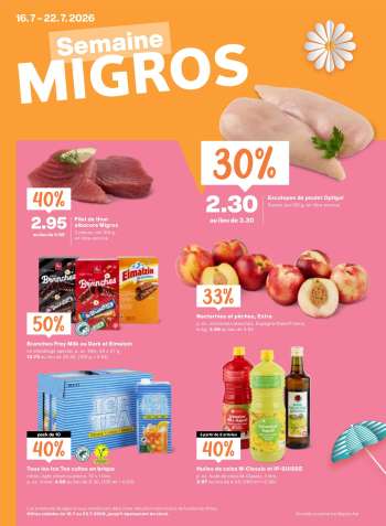 Catalogue Migros - 16.7.2026 - 22.7.2026.