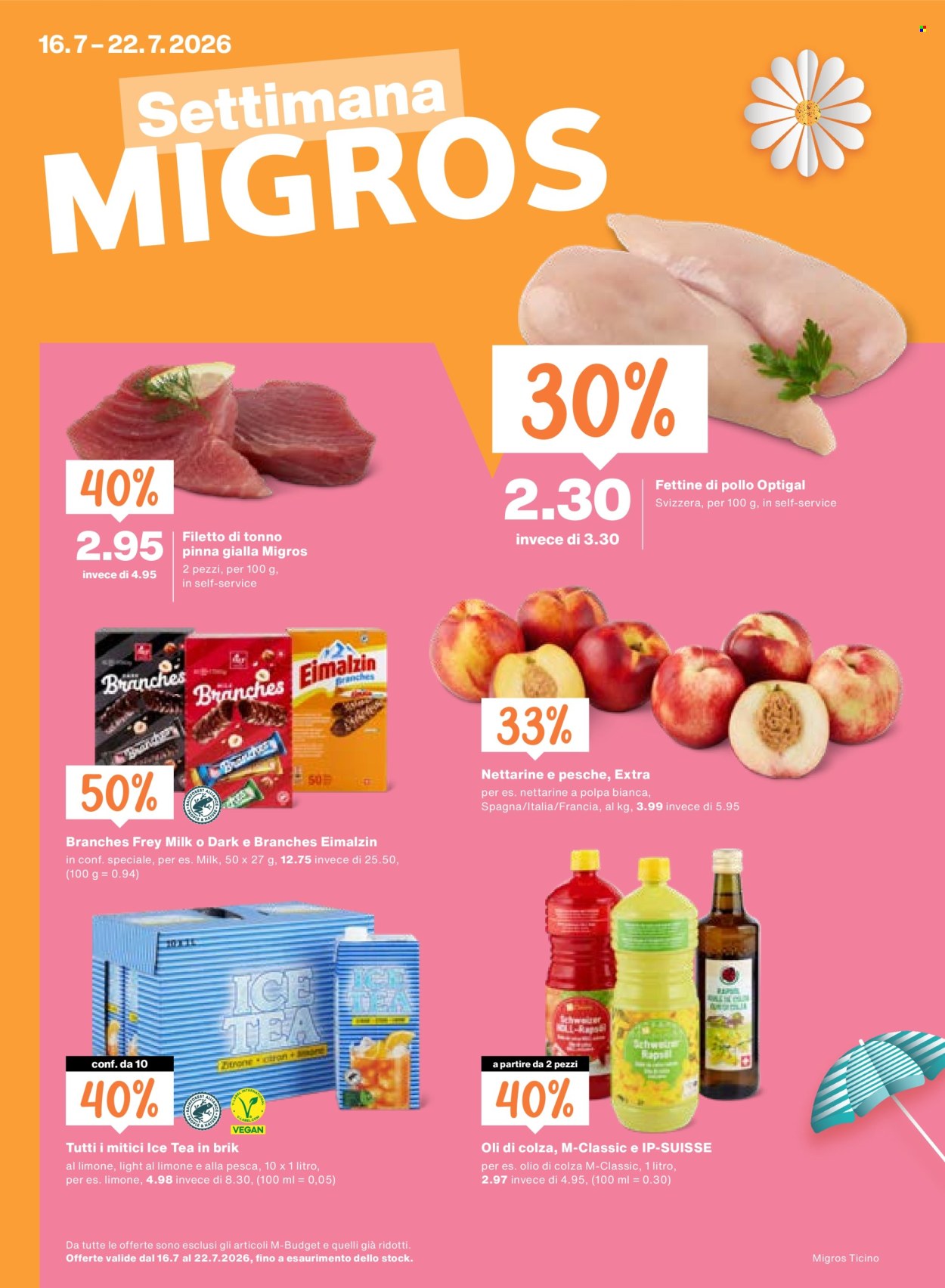 Volantino Migros - 16.7.2026 - 22.7.2026. Pagina 1