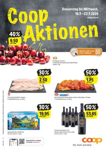 Prospekte Coop - 16.7.2026 - 22.7.2026.
