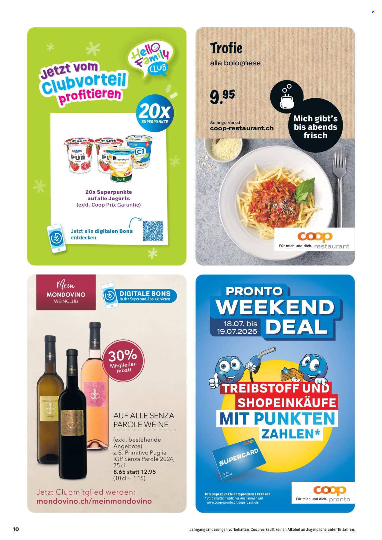 Prospekt Coop - 16.7.2026 - 22.7.2026. Seite 18