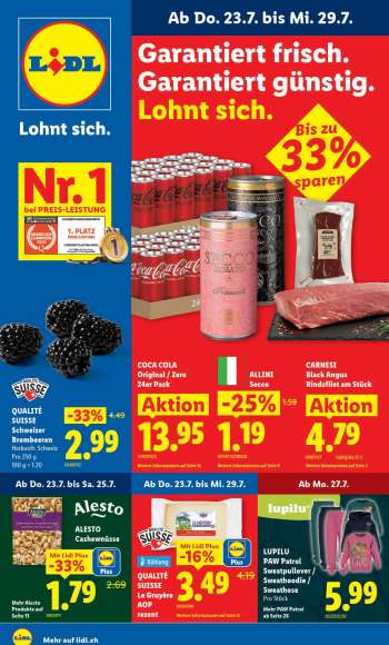 Prospekte Lidl - 23.7.2026 - 29.7.2026.