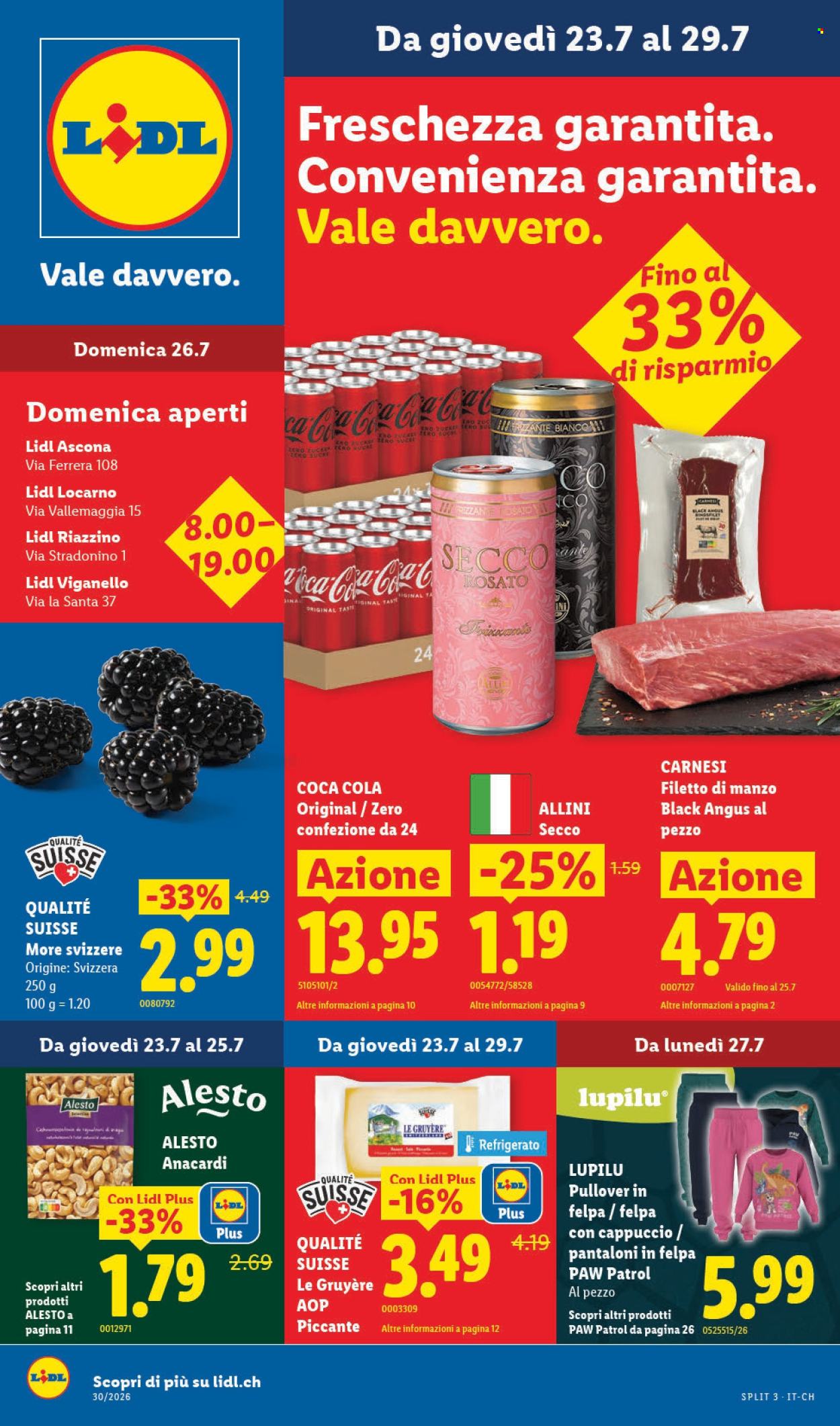 Volantino Lidl - 23.7.2026 - 29.7.2026. Pagina 1