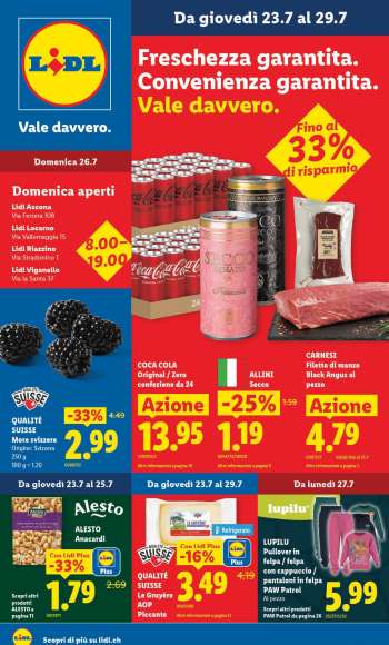 Prospekte Lidl - 23.7.2026 - 29.7.2026.