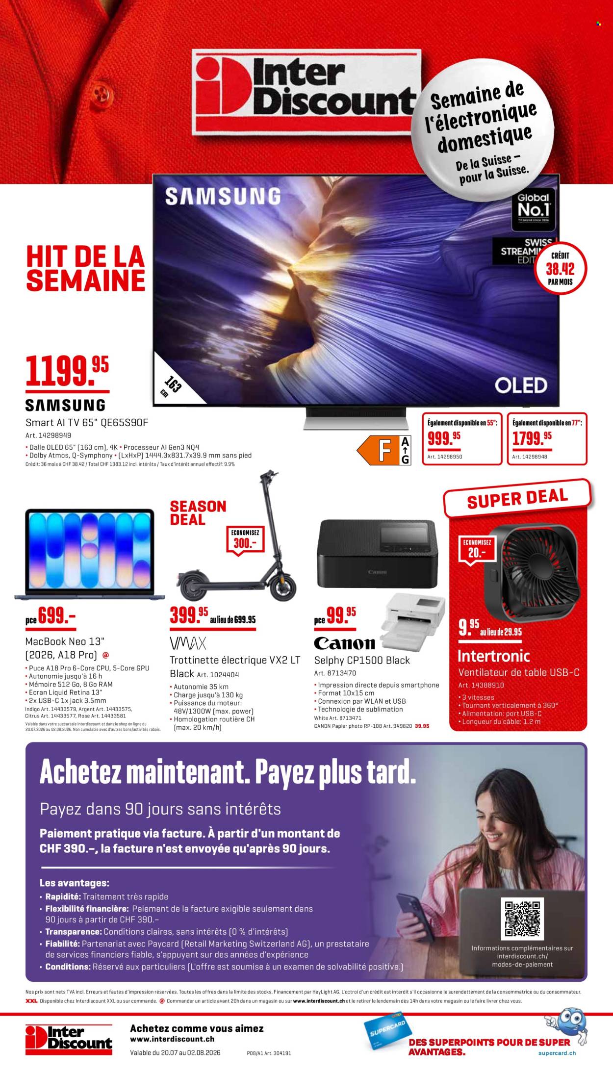 Catalogue Interdiscount - 20.7.2026 - 2.8.2026. Page 20