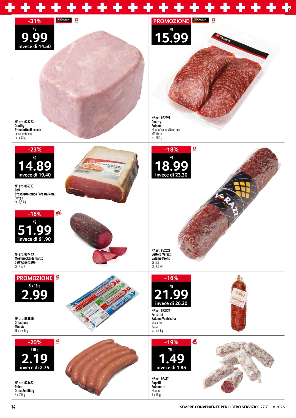 Volantino Prodega - 27.7.2026 - 1.8.2026. Pagina 14