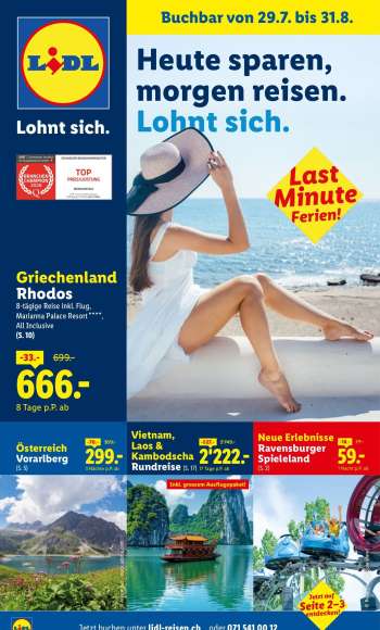 Volantino Lidl - 29.7.2026 - 31.8.2026.