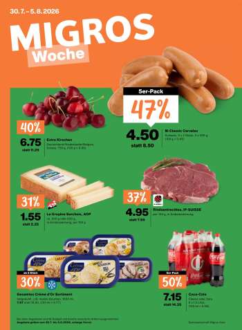 Prospekte Migros - 30.7.2026 - 5.8.2026.