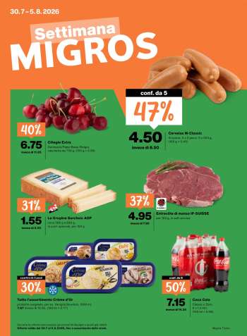 Volantino Migros - 30.7.2026 - 5.8.2026.