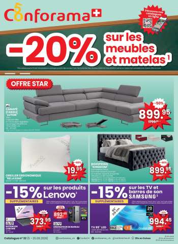 Volantino Conforama - 5.8.2026 - 25.8.2026.