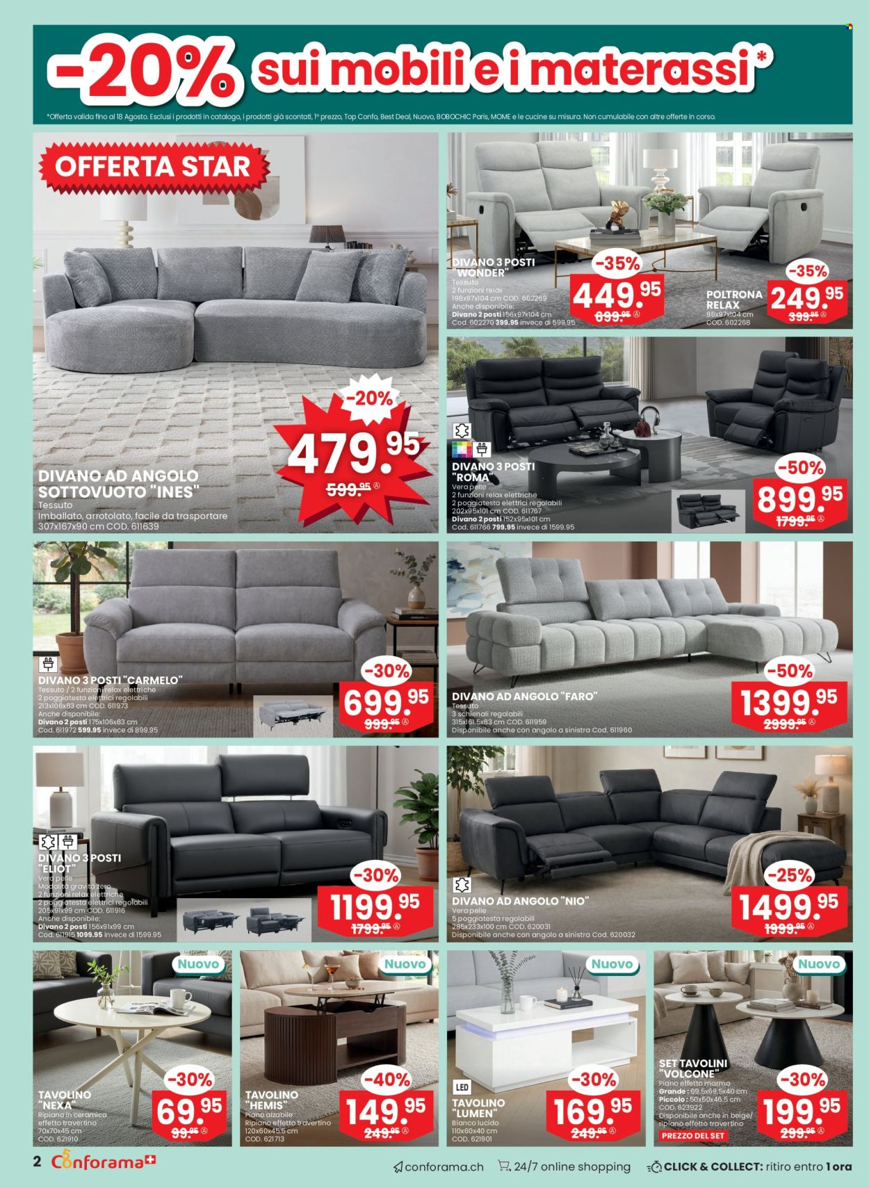 Volantino Conforama - 5.8.2026 - 25.8.2026. Pagina 2