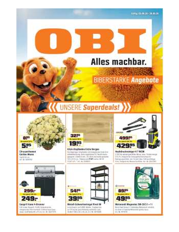 Volantino OBI - 5.8.2026 - 30.8.2026.