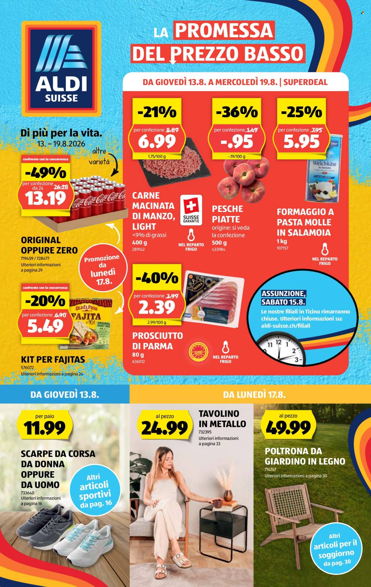 Volantino Aldi - 13.8.2026 - 19.8.2026. Pagina 1