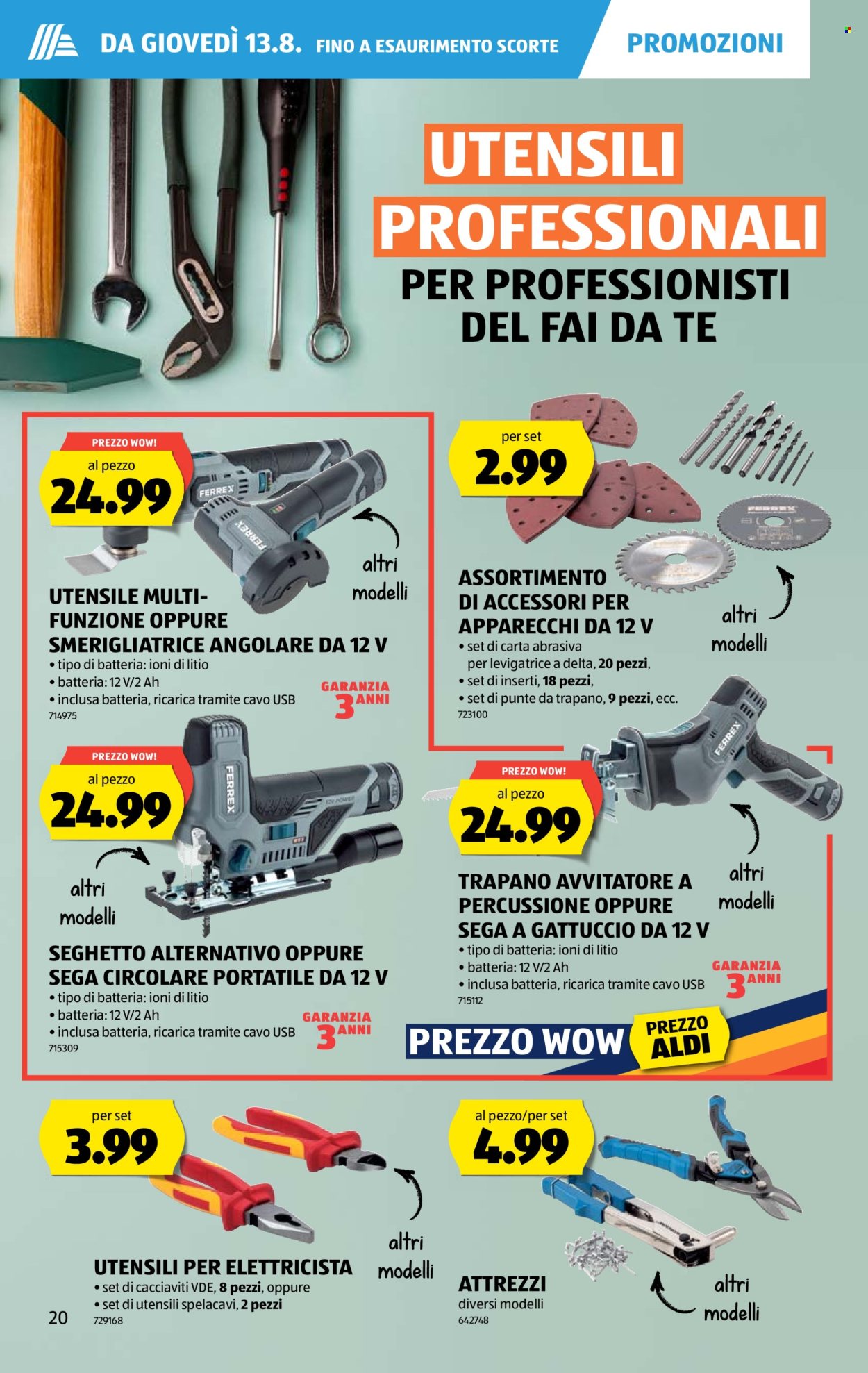 Volantino Aldi - 13.8.2026 - 19.8.2026. Pagina 20