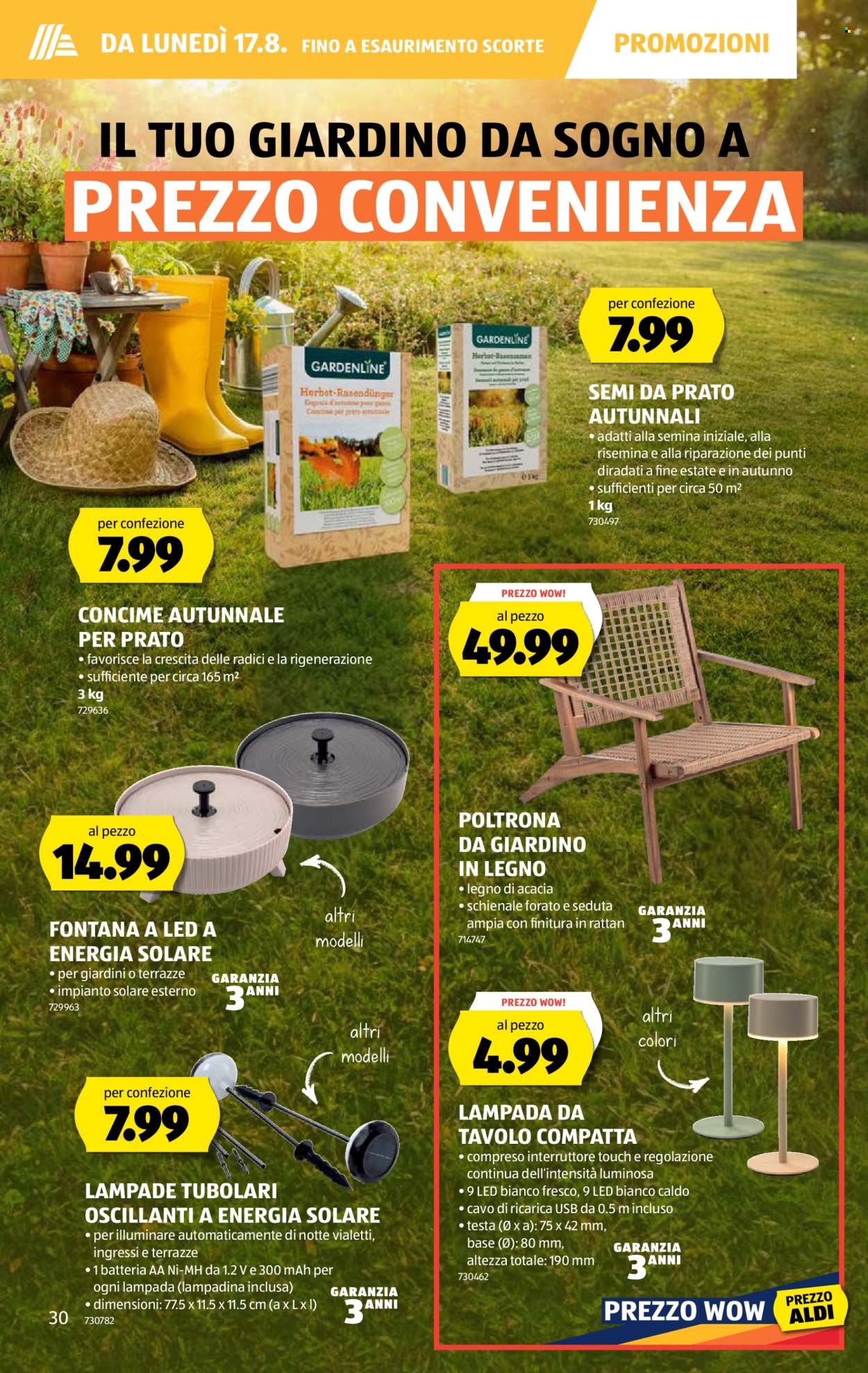 Volantino Aldi - 13.8.2026 - 19.8.2026. Pagina 30