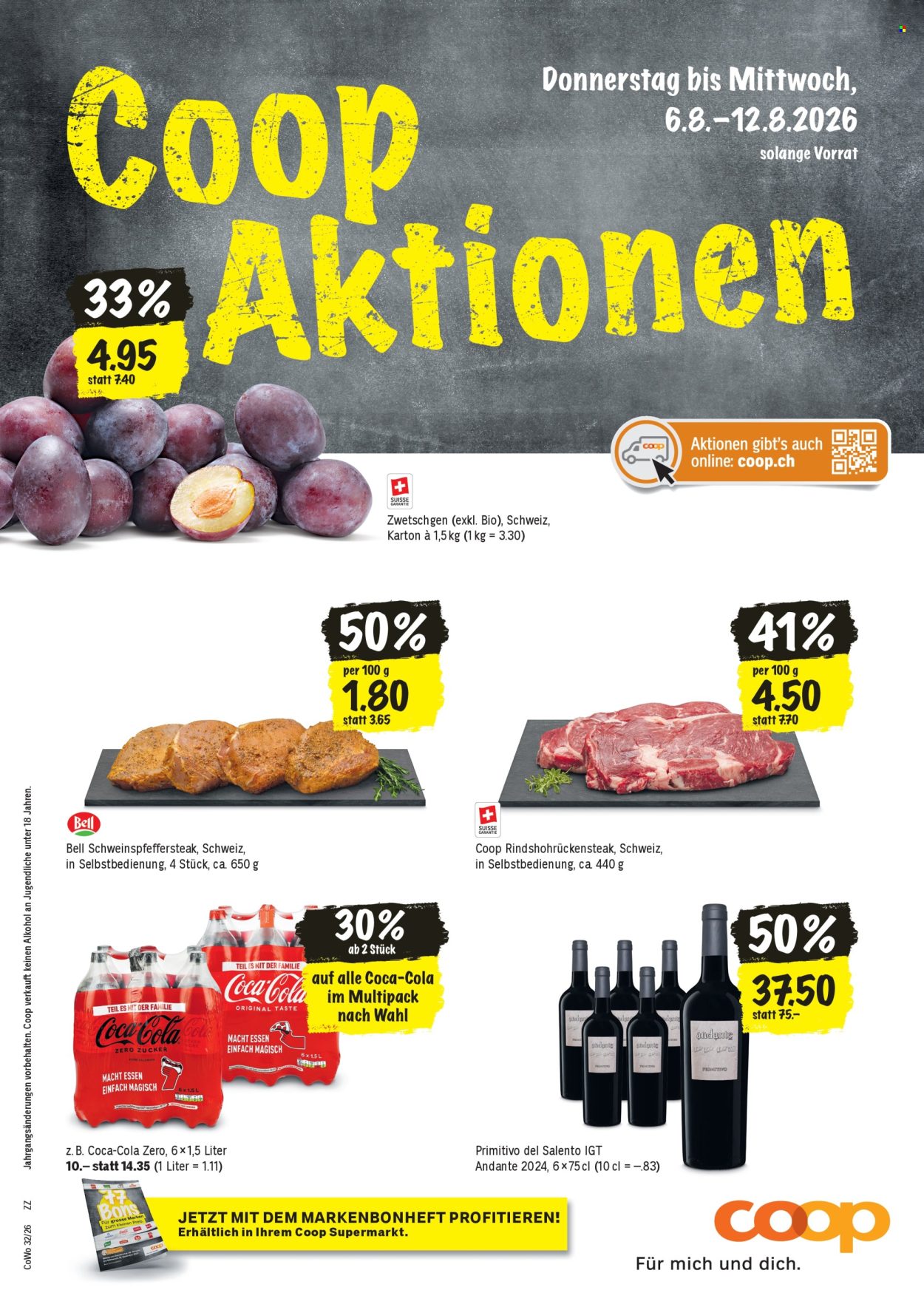 Prospekt Coop - 6.8.2026 - 12.8.2026. Seite 1