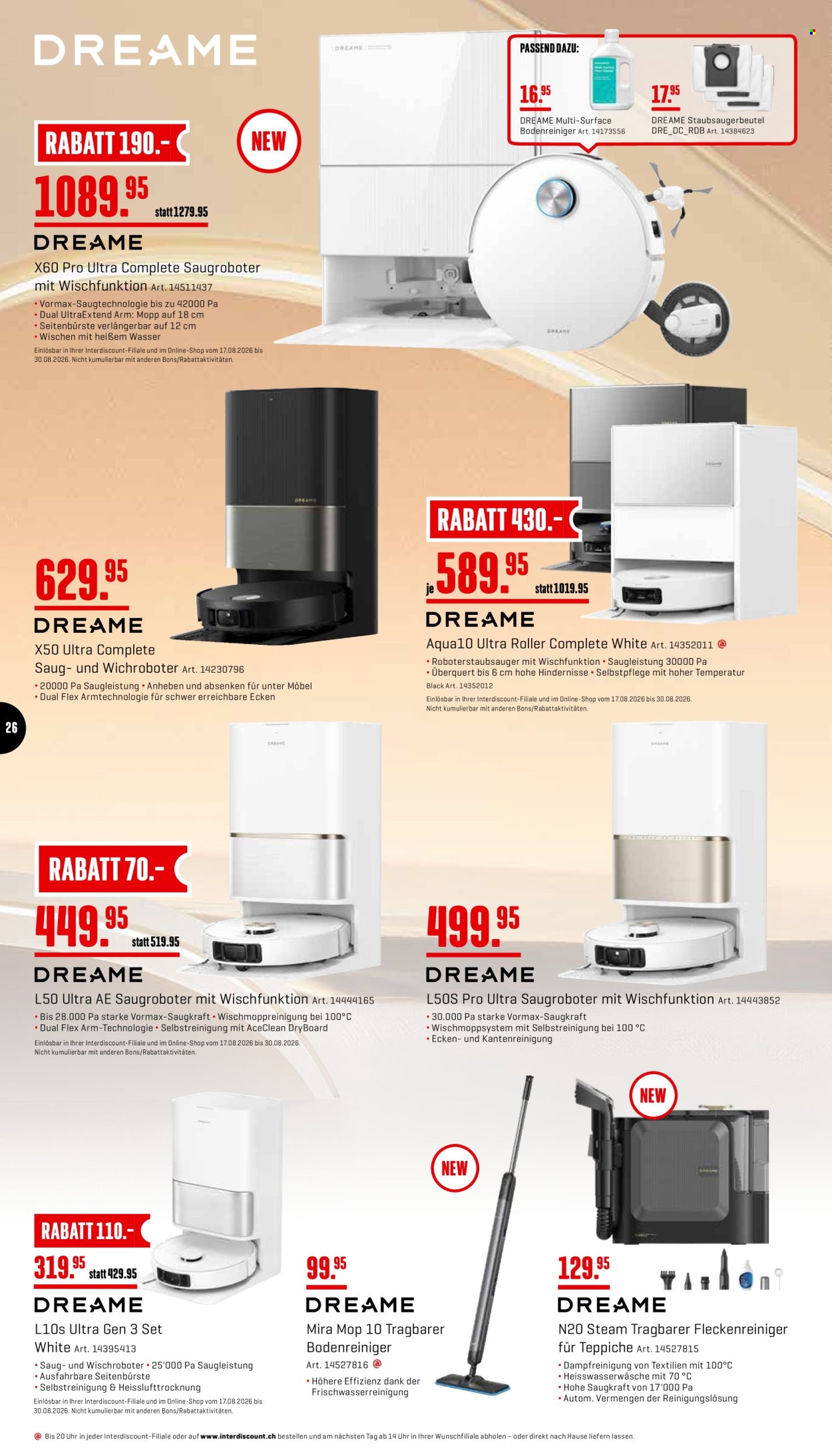 Catalogue Interdiscount - 17.8.2026 - 30.8.2026. Page 26