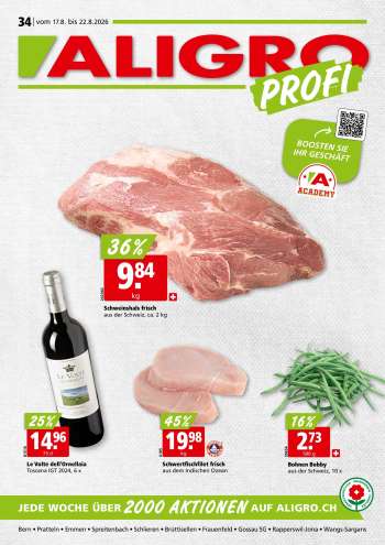 Volantino ALIGRO - 17.8.2026 - 22.8.2026.