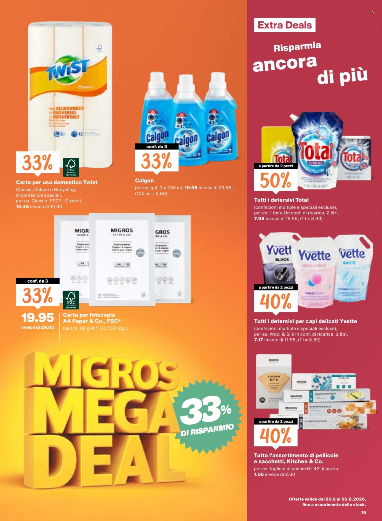 Volantino Migros - 20.8.2026 - 26.8.2026. Pagina 19