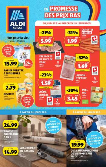 Volantino Aldi - 27.8.2026 - 2.9.2026.