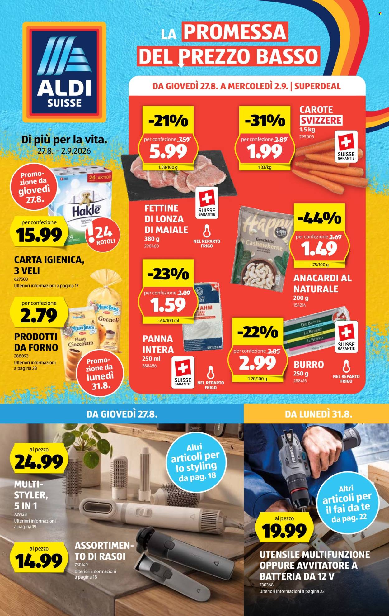 Volantino Aldi - 27.8.2026 - 2.9.2026. Pagina 1