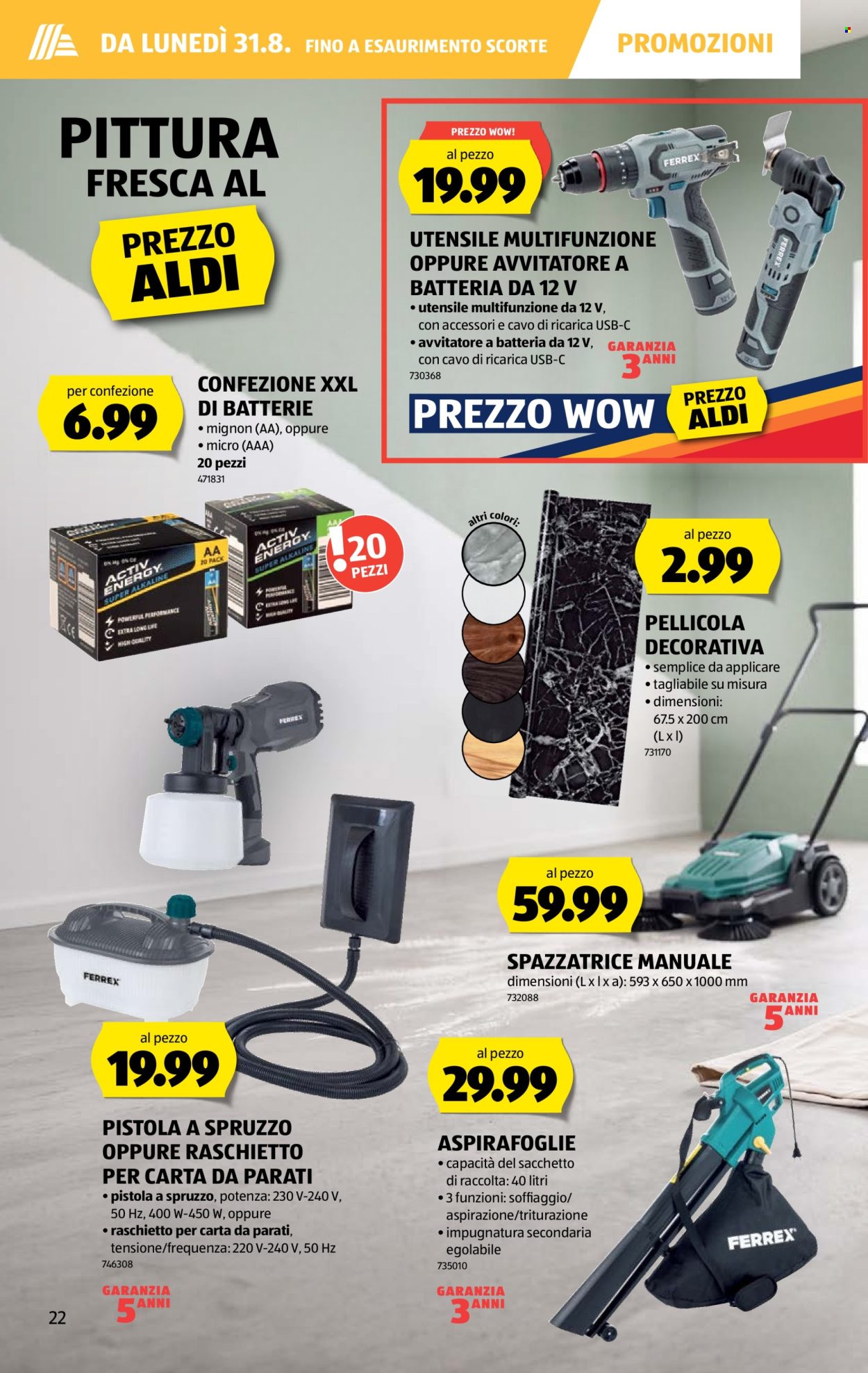 Volantino Aldi - 27.8.2026 - 2.9.2026. Pagina 22