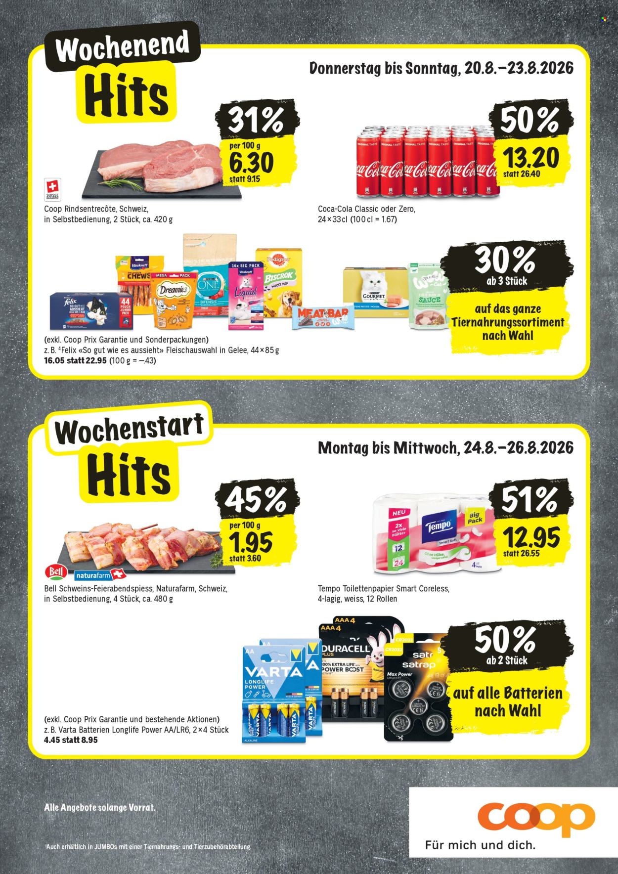 Prospekt Coop - 20.8.2026 - 26.8.2026. Seite 20