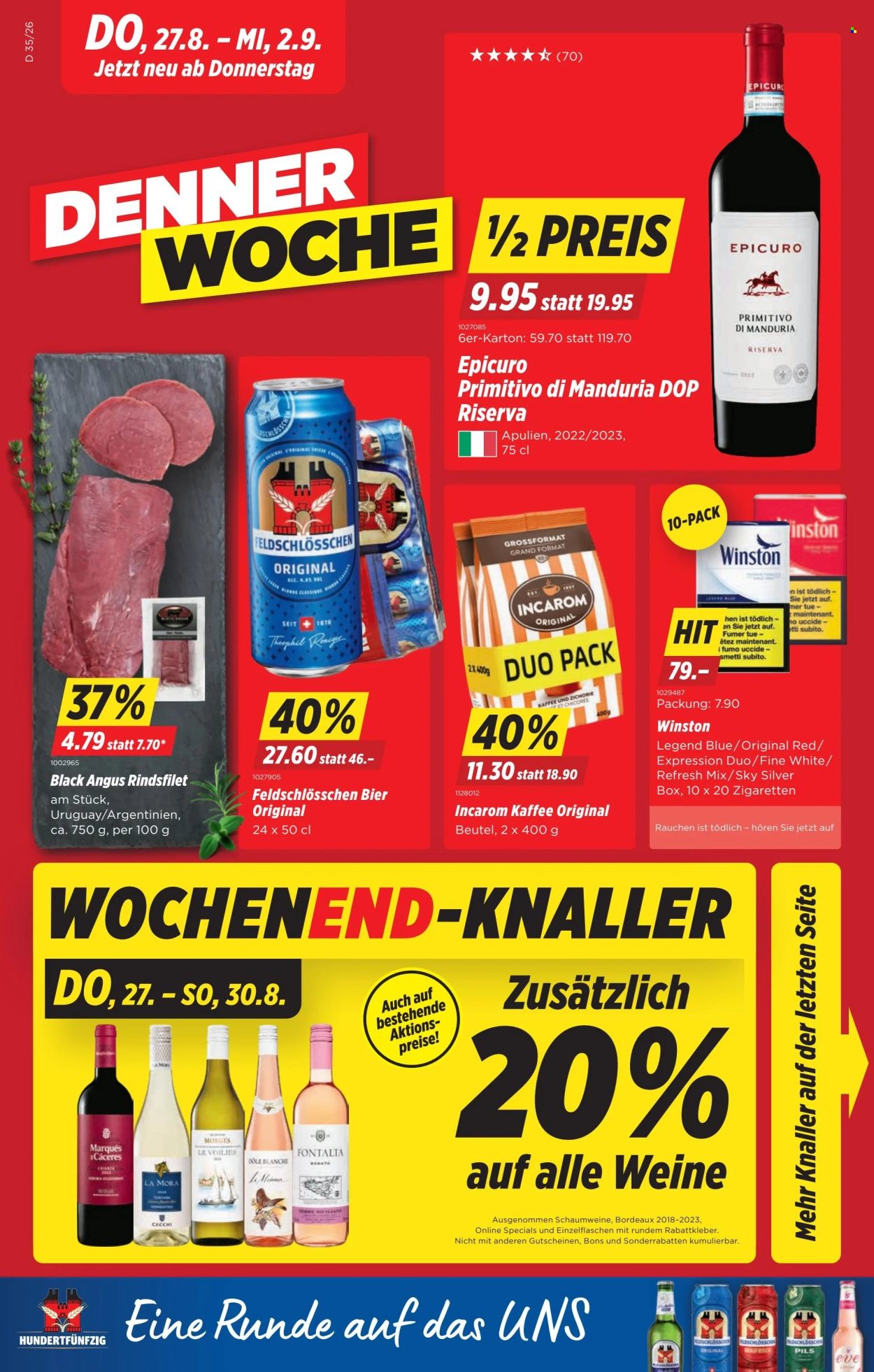 Catalogue Denner - 27.8.2026 - 2.9.2026. Page 1